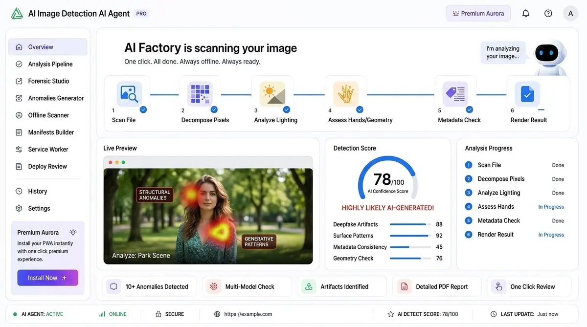 AI image editor — example of the AI tool dashboard software